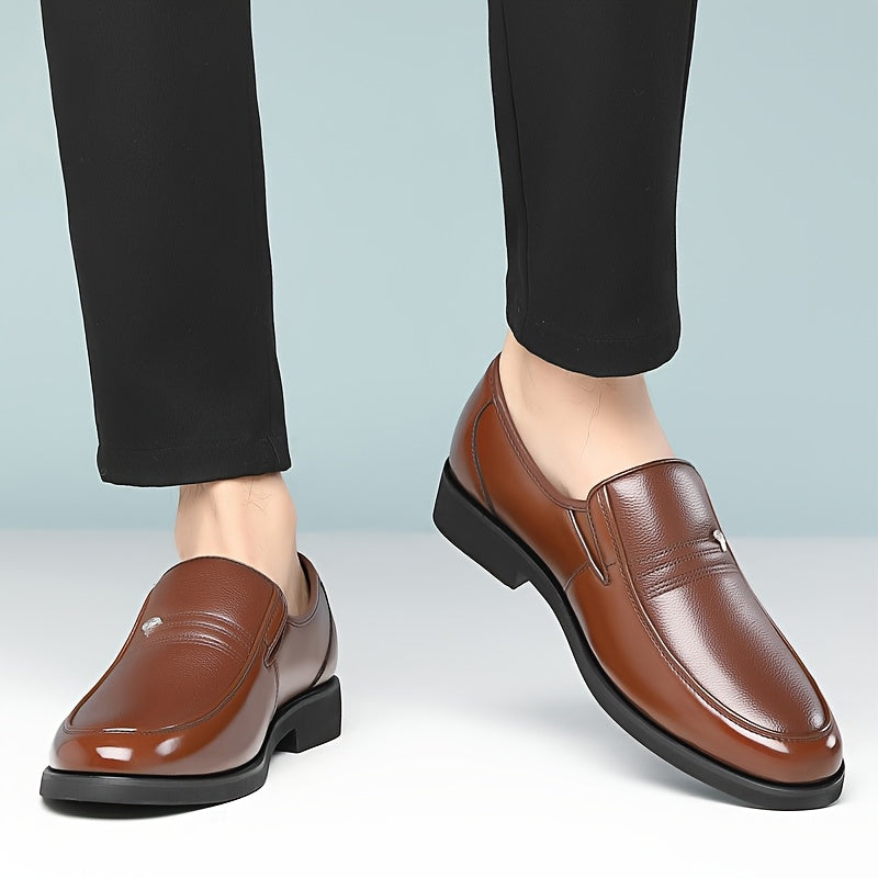 Men's Leather Slip-On Loafers, Breathable