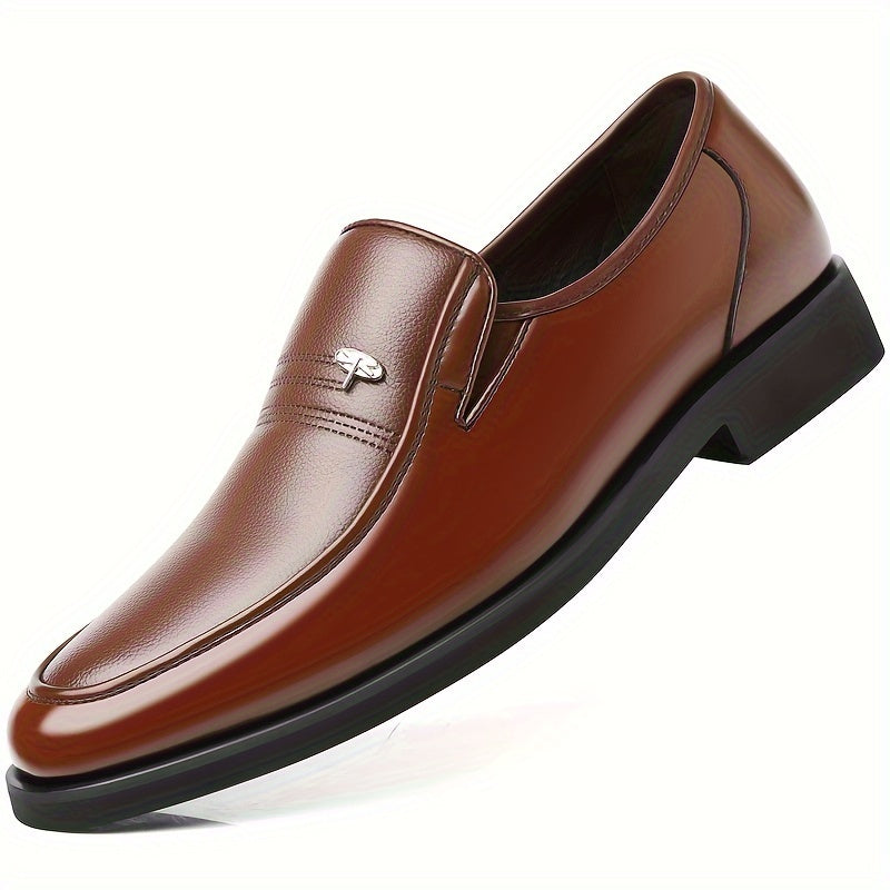 Men's Leather Slip-On Loafers, Breathable