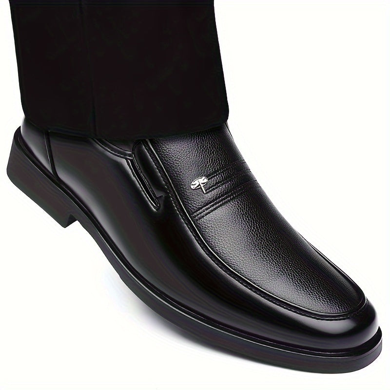 Men's Leather Slip-On Loafers, Breathable