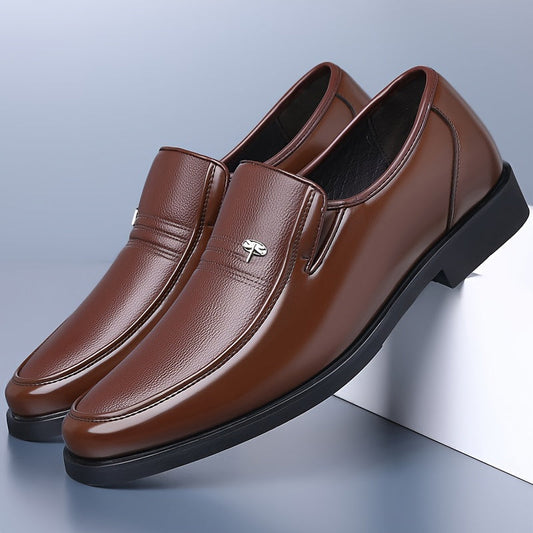 Men's Leather Slip-On Loafers, Breathable