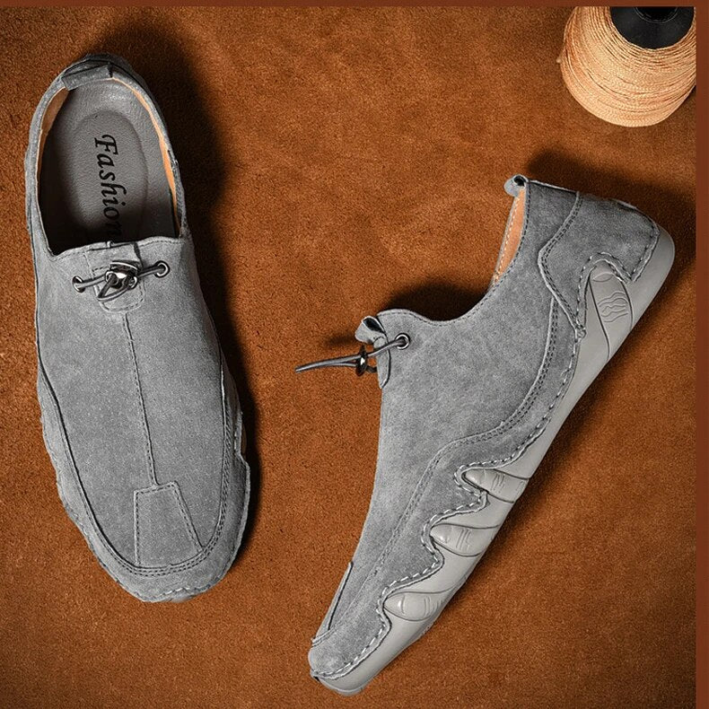 Men's Leather Slip-On Loafers, Luxurious