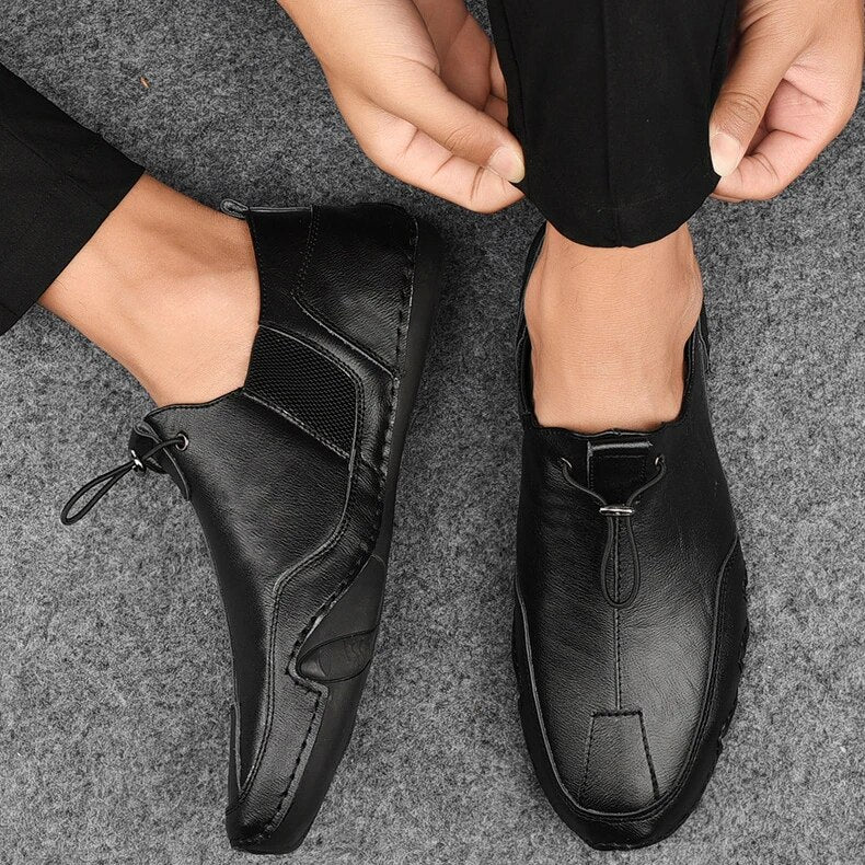 Men's Leather Slip-On Loafers, Luxurious