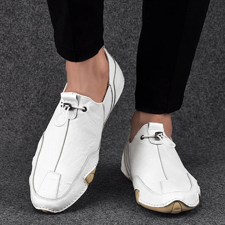 Men's Leather Slip-On Loafers, Luxurious
