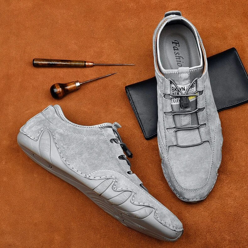 Men's Leather Slip-On Loafers, Luxurious