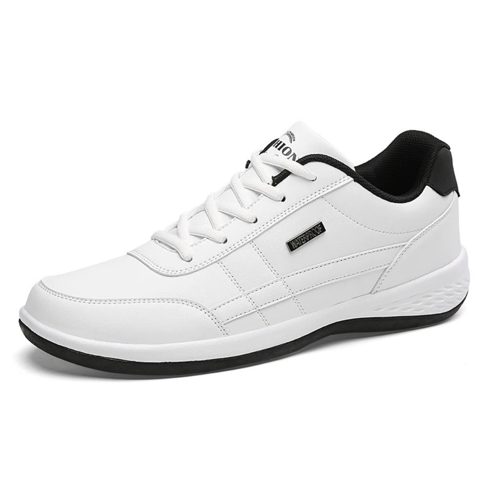 Men's Leather Sneakers with Orthopedic Support