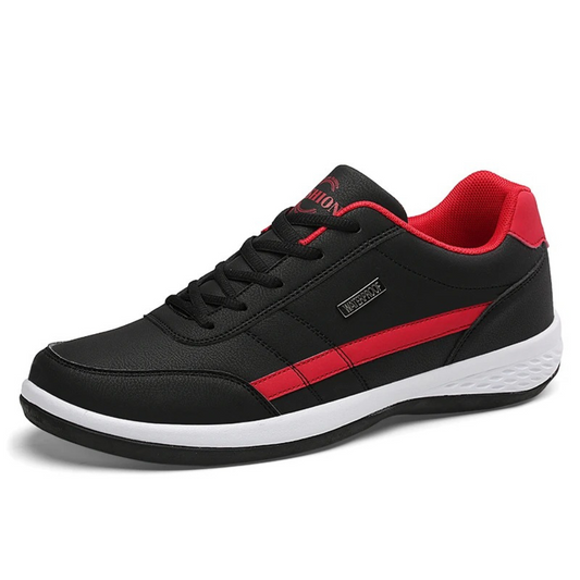 Men's Leather Sneakers with Orthopedic Support