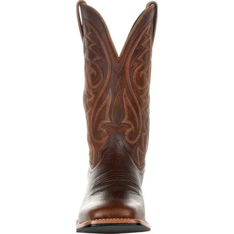 Men's Leather Western-Style Cowboy Boots