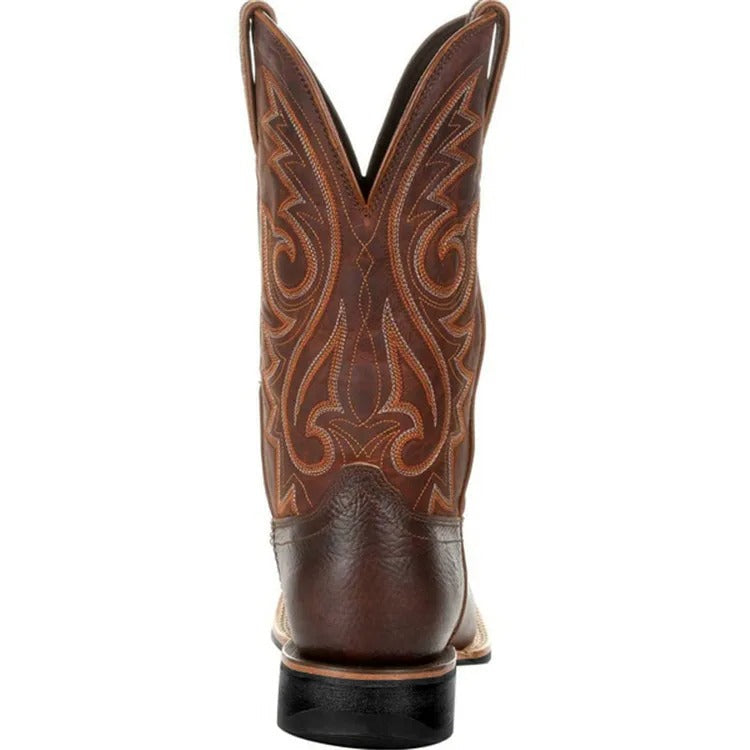 Men's Leather Western-Style Cowboy Boots