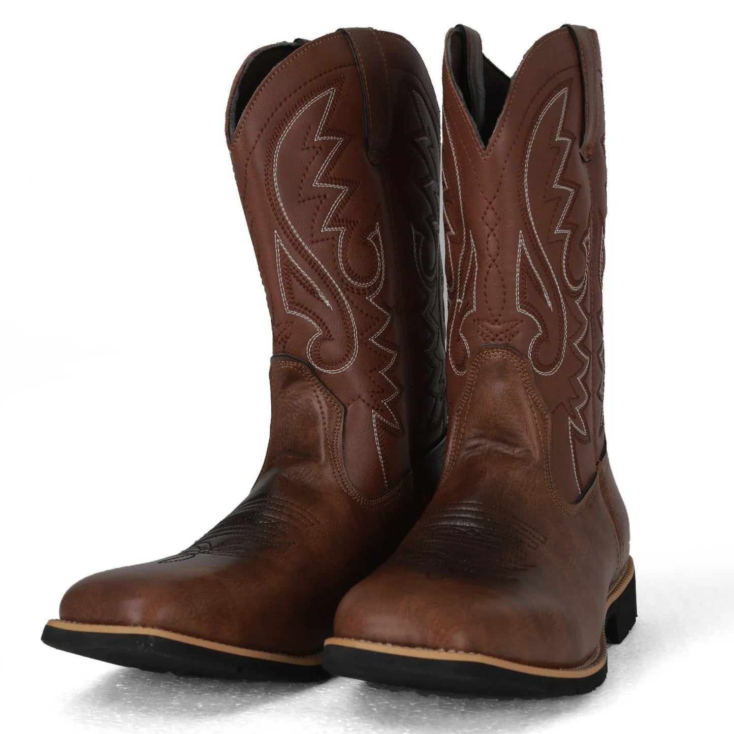 Men's Leather Western-Style Cowboy Boots