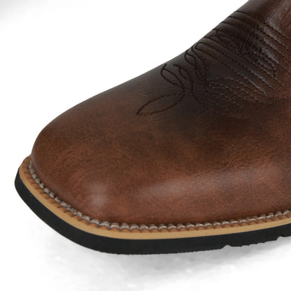 Men's Leather Western-Style Cowboy Boots