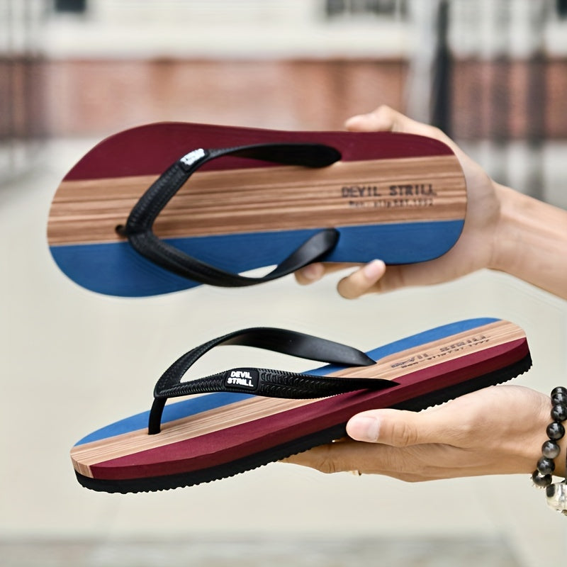 Men's Non-Slip Slides with EVA Sole