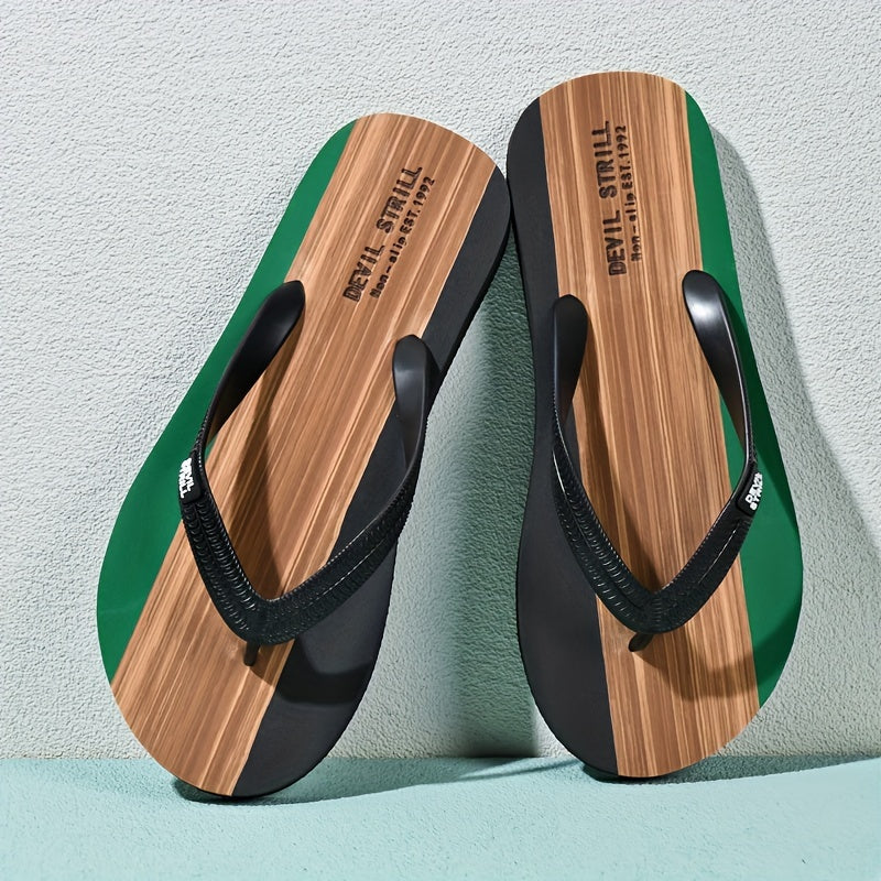 Men's Non-Slip Slides with EVA Sole