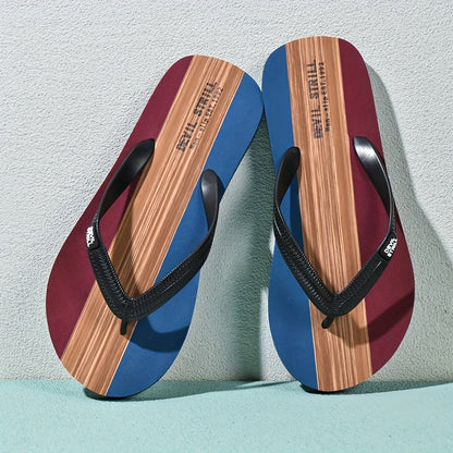 Men's Non-Slip Slides with EVA Sole