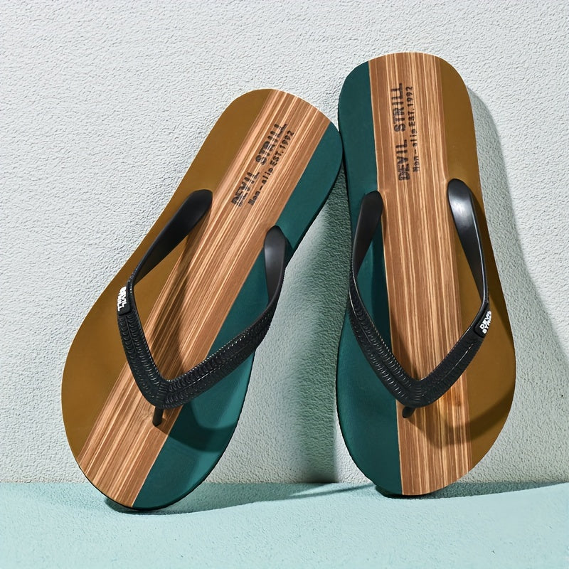Men's Non-Slip Slides with EVA Sole