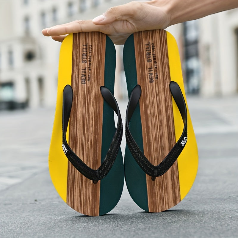 Men's Non-Slip Slides with EVA Sole