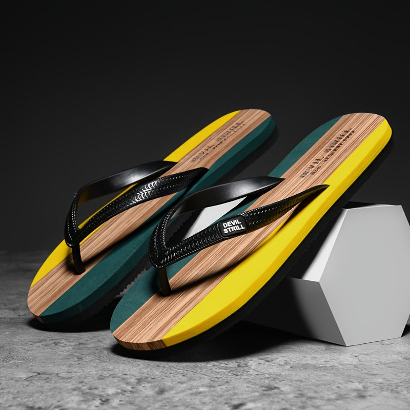 Men's Non-Slip Slides with EVA Sole