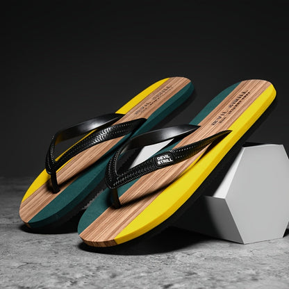 Men's Non-Slip Slides with EVA Sole