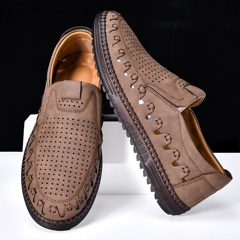 Men's Orthopedic Leather Loafers, Breathable