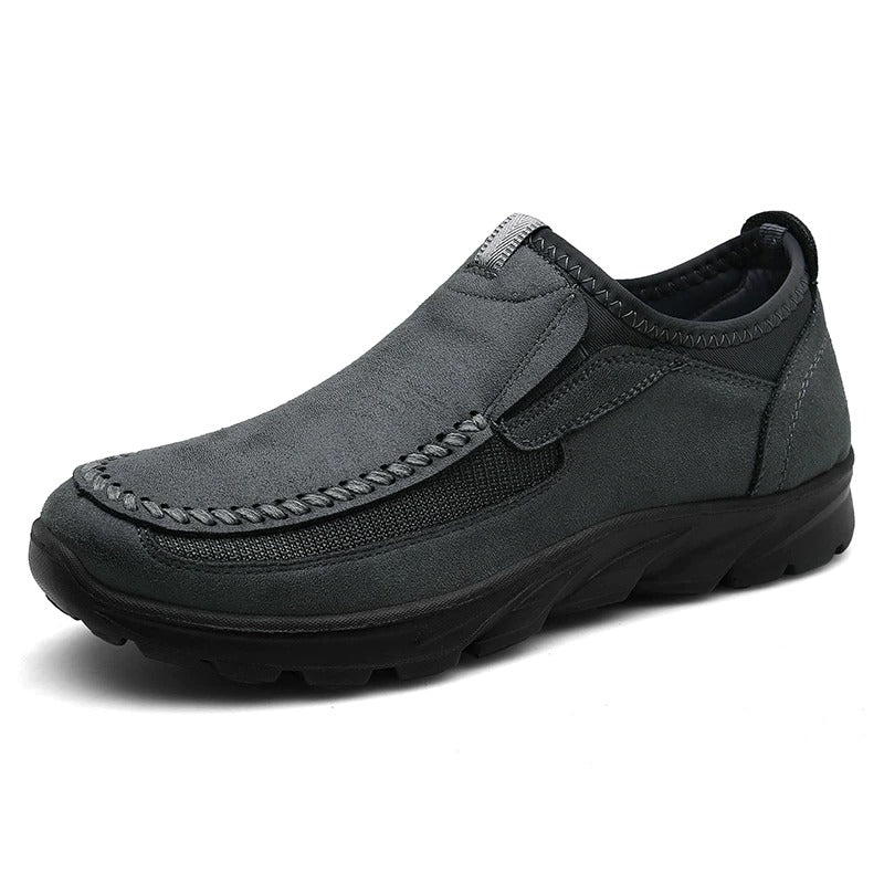 Men's Orthopedic Leather Shoes with Wide Toe