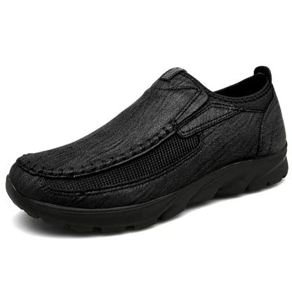 Men's Orthopedic Leather Shoes with Wide Toe
