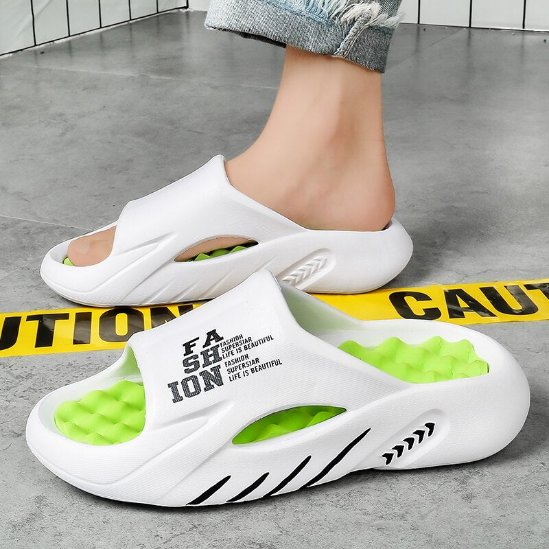 Men's Pool Slides, Orthopedic and Non-Slip