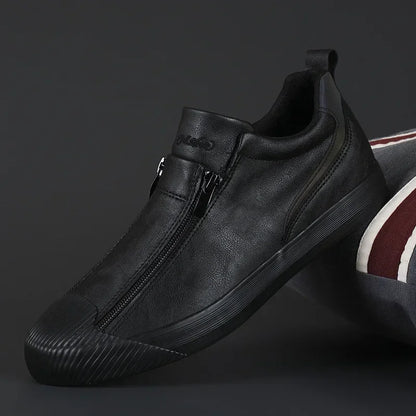 Men's Premium Leather Sneakers, Smooth