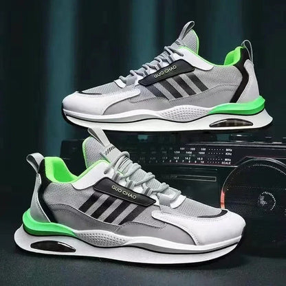 Men's Retro Sneakers in Suede and Mesh