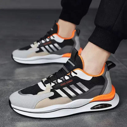 Men's Retro Sneakers in Suede and Mesh