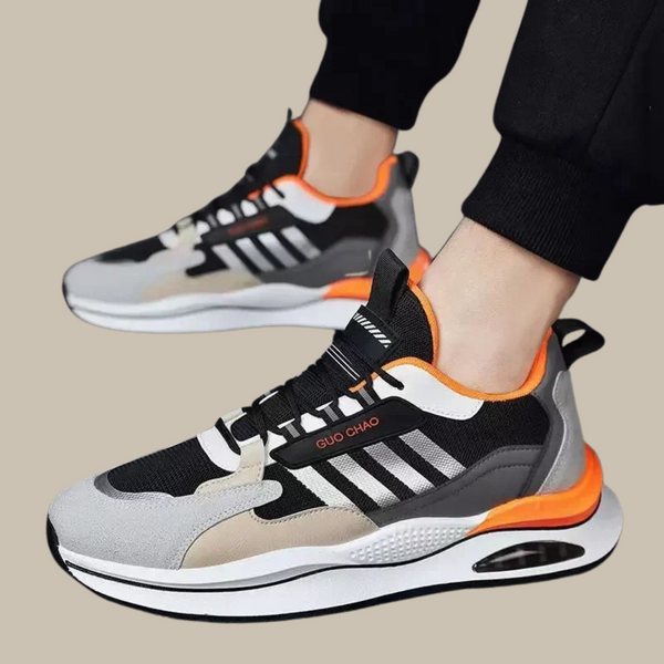 Men's Retro Sneakers in Suede and Mesh