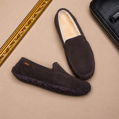 Men's Sheep's Wool Slippers, Non-Slip
