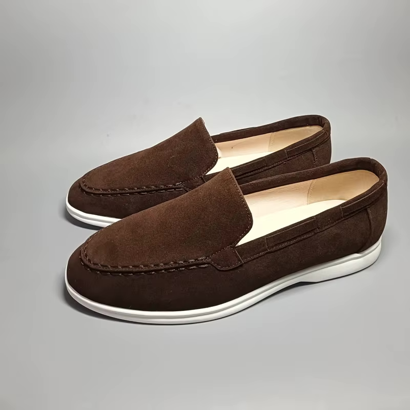 Men's Slip-On Shoes in Suede Style