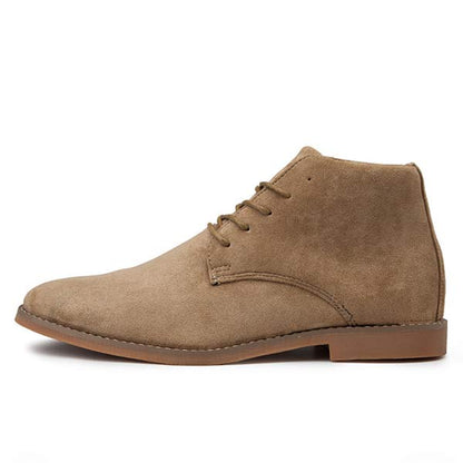Men's Suede Ankle-Height Lace-Up Shoes