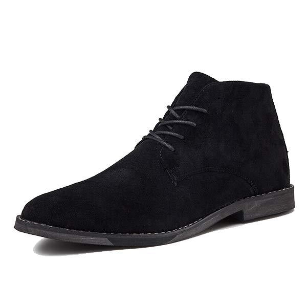 Men's Suede Ankle-Height Lace-Up Shoes