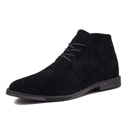 Men's Suede Ankle-Height Lace-Up Shoes