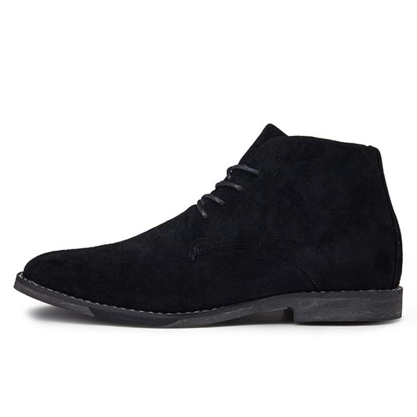 Men's Suede Ankle-Height Lace-Up Shoes