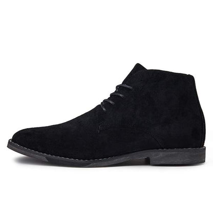 Men's Suede Ankle-Height Lace-Up Shoes