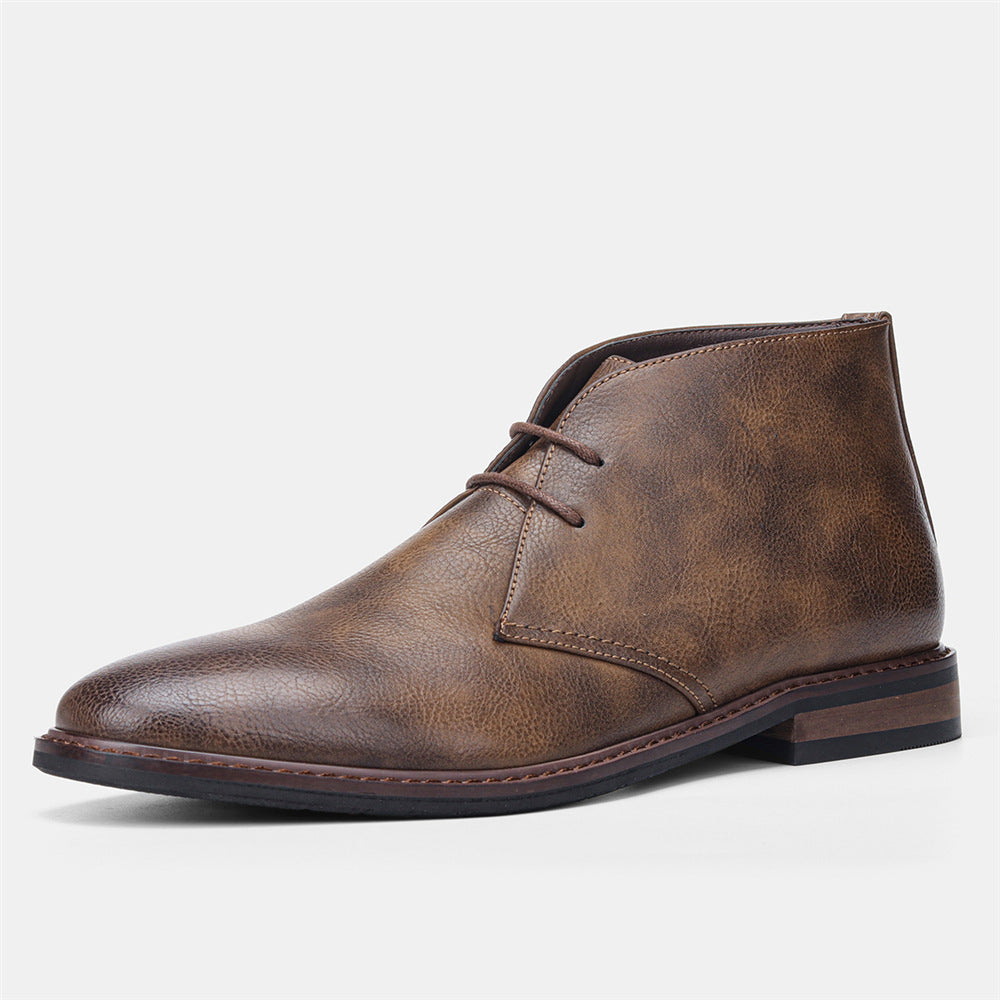 Men's Suede Desert Boots in Vintage Style