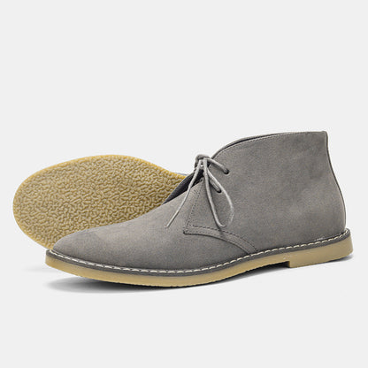 Men's Suede Desert Boots in Vintage Style