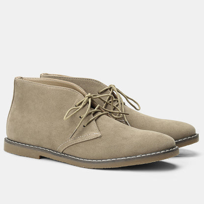 Men's Suede Desert Boots in Vintage Style