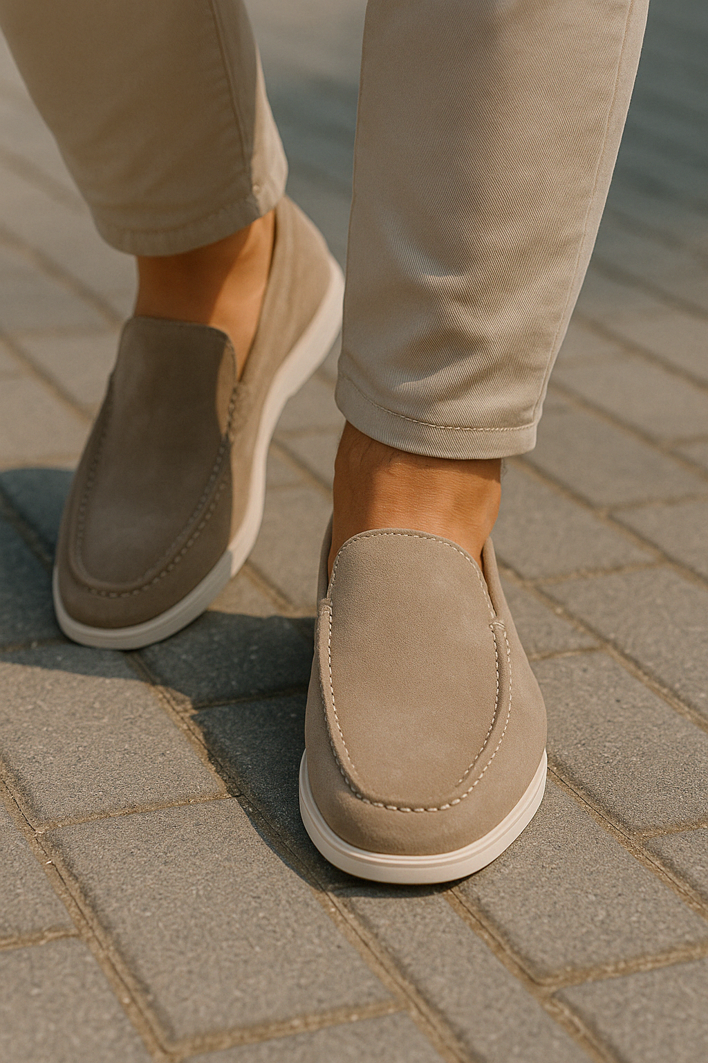 Men's Suede Loafers, Lightweight and Breathable