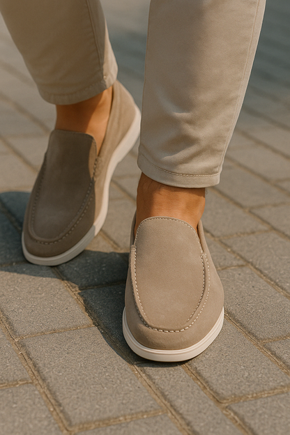 Men's Suede Loafers, Lightweight and Breathable
