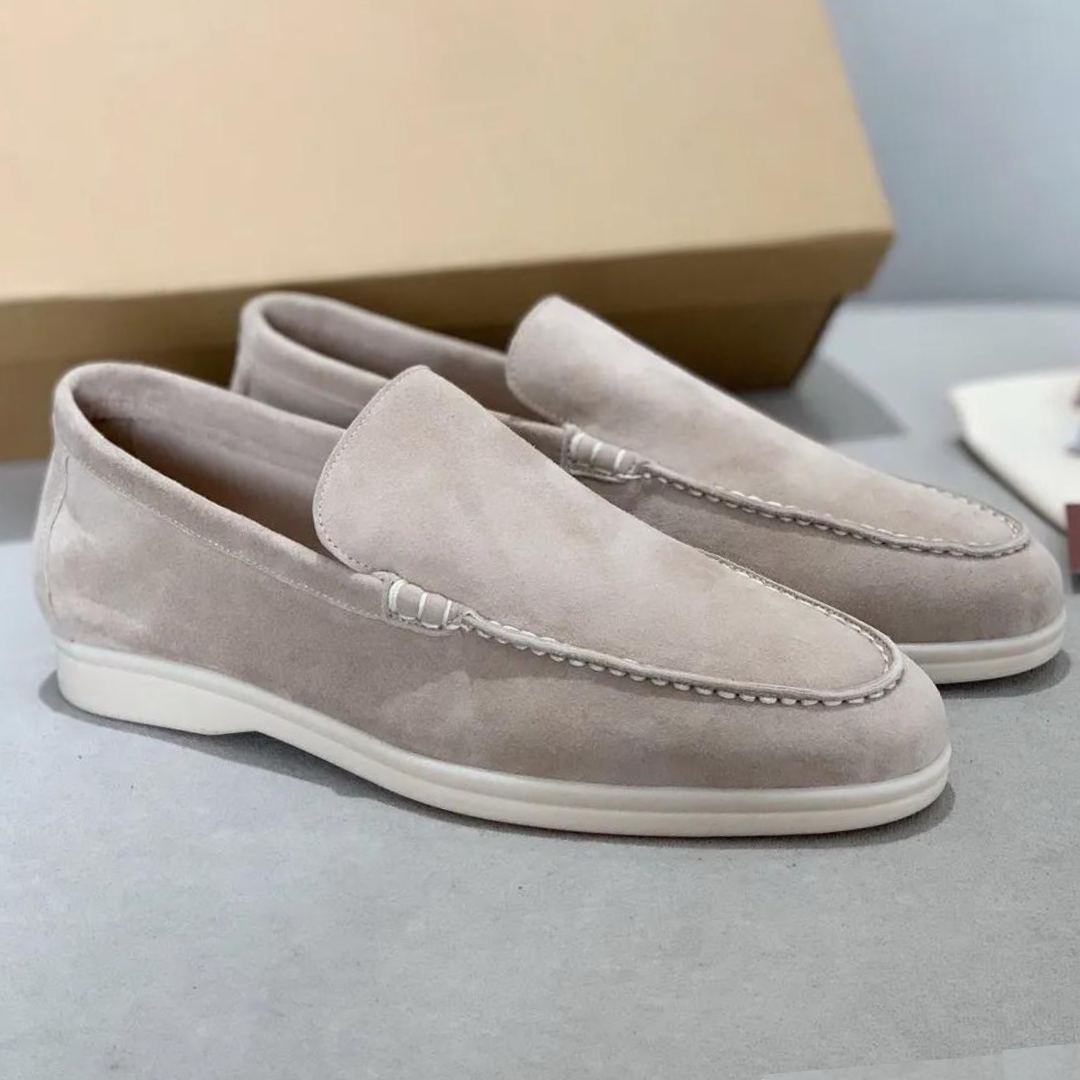 Men's Suede Loafers, Non-Slip and Breathable