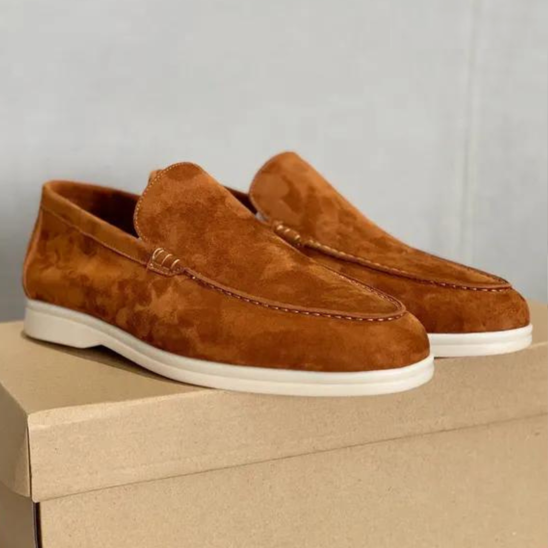 Men's Suede Loafers, Non-Slip and Breathable