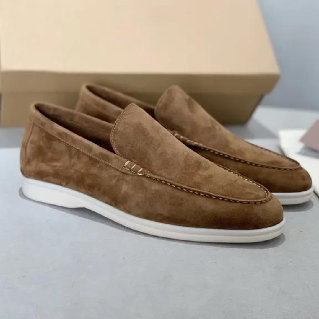 Men's Suede Loafers, Non-Slip and Breathable