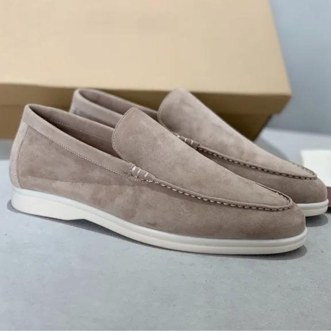 Men's Suede Loafers, Non-Slip and Breathable