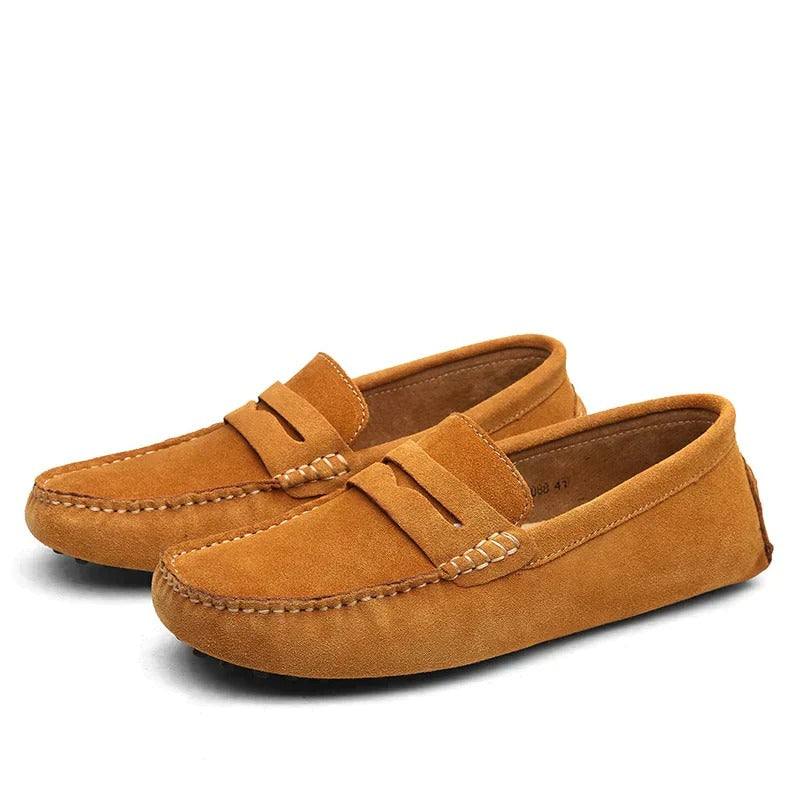 Men's Suede Loafers in Italian Style