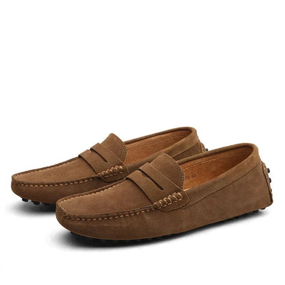 Men's Suede Loafers in Italian Style