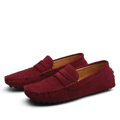 Men's Suede Loafers in Italian Style