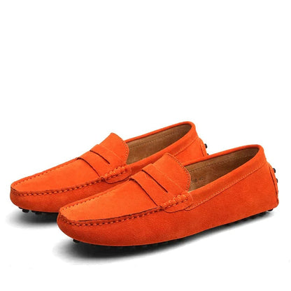 Men's Suede Loafers in Italian Style