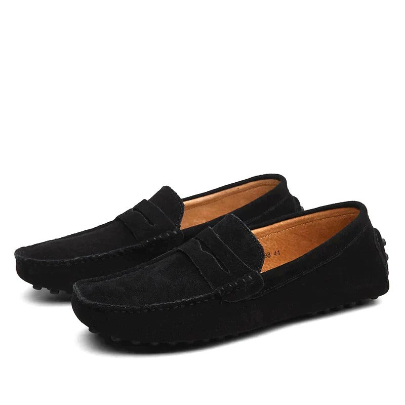 Men's Suede Loafers in Italian Style